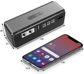 Фото: ДБЖ для роутера Yepo Smart DC-UPS 10400mAh 30W Black (ua-112485) № 3 | KTC