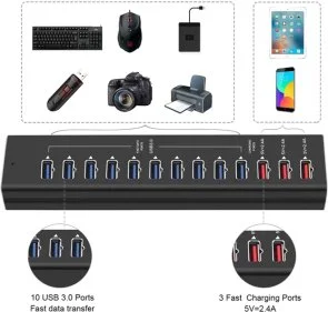 Фото: USB-хаб Dynamode 13 Port (DM-UH-P1013) № 3 | KTC