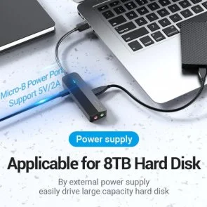 Фото: USB-хаб Vention with Sound Card Black (CHIBF) № 5 | KTC