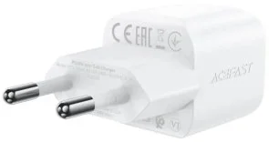 Фото: Зарядний пристрій Acefast A73 GaN 20W White with Type-C/Type-C (6974316282655) № 3 | KTC
