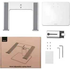 Фото: Підставка для ноутбука Baseus Metal Adjustable Laptop Stand Silver (LUJS000012) № 6 | KTC