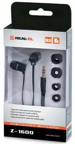 Фото: Навушники Real-EL Z-1600 Black (EL124200002) № 2 | KTC
