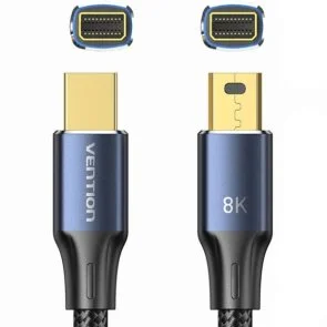 Фото: Кабель Vention v1.4 mDP / mDP 2m Black (HCGLH) № 2 | KTC