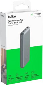 Батарея універсальна Belkin BoostUP Charge 10000mAh 15W Grey (BPB011BTGY)