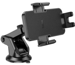 Кріплення для мобільного телефону Hoco H37 Cheetah car holder center console Black (6942007617192)