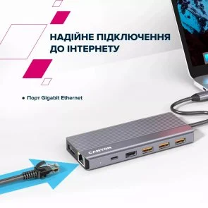 Фото: USB-хаб Canyon DS-16 13in1 Grey (CNS-TDS16) № 4 | KTC