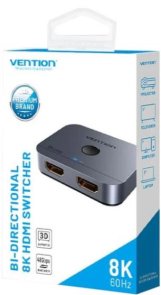 Сплітер Vention HDMI 1x2 v2.1 3D 8K/60hz Grey (AKPH0)