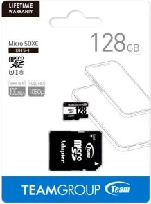 Фото: FLASH пам'ять Team Micro SDXC 128GB with adapter (TUSDX128GCL10U03) № 2 | KTC