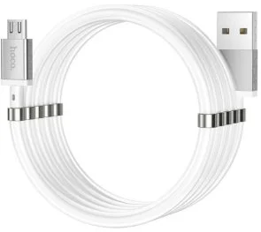 Фото: Кабель Hoco U91 Magnetic 2.4A AM / MicroUSB 1m White (U91_MicroB_White) № 7 | KTC