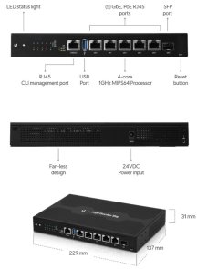 Маршрутизатор Ubiquiti EdgeRouter 6 PoE (ER-6P)