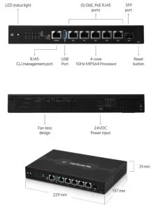 Фото: Маршрутизатор Ubiquiti EdgeRouter 6 PoE (ER-6P) № 2 | KTC