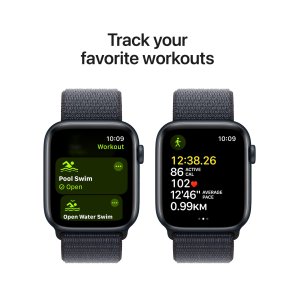 Смарт годинник Apple Watch Series SE 2 2024 GPS 44mm Midnight Aluminium Case with Ink Sport Loop