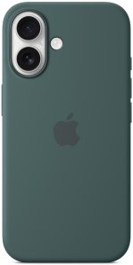 for iPhone 16 - Silicone Case with MagSafe Lake Green