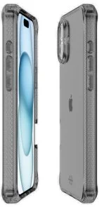 Фото: Чохол iTSkins for iPhone 16 - SPECTRUM R CLEAR Smoke (AP6N-SPECM-SMOK) № 3 | KTC