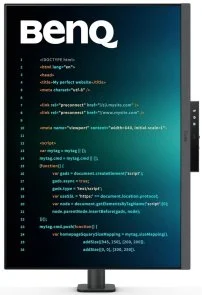 Фото: Монітор BenQ RD280UA Metallic Grey (9H.LM2LJ.TBE) - 28.2" IPS / 3840x2560 / 60 Гц / Pivot / HAS № 2 | KTC