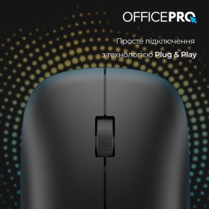 Миша OfficePro M225B Silent Wireless Black