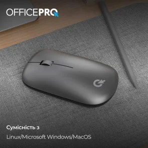 Фото: Миша OfficePro M225G Silent Wireless Gray № 4 | KTC