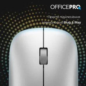Фото: Миша OfficePro M225S Silent Wireless Silver № 7 | KTC