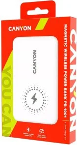 Фото: Батарея універсальна Canyon PB-1001 10000mAh White (CNS-CPB1001W) № 9 | KTC