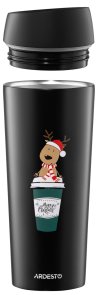 Термос Ardesto Coffee Time Reindeer 450 ml Black AR2645RN