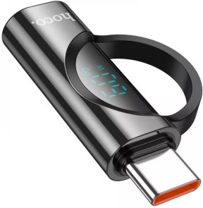 Перехідник Hoco USB-C / Lightning Black (UA32A)