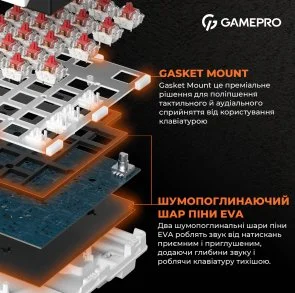 Фото: Клавіатура GamePro MK170B RGB USB Black № 12 | KTC