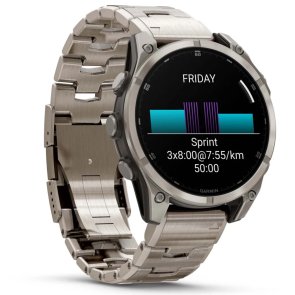 Смарт годинник Garmin Fenix 8 - 47 mm Amoled Sapphire Titanium with Vented titanium bracelet (010-02904-40)