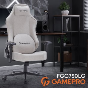 Крісло GamePro FGC750 Fabric Light Gray (FGC750LG)