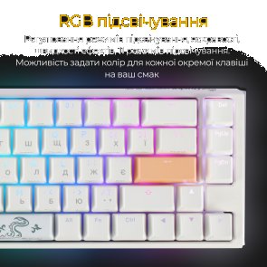 One 3 SF Cherry MX Red RGB ENG/UKR White