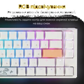 Фото: Клавіатура Ducky One 3 SF Cherry MX Red RGB ENG/UKR White (DKON2167ST-RUAPXPWWWSC1) № 16 | KTC