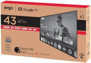 Фото: Телевізор QLED Ergo 43JUQ85 (Google TV, Wi-Fi, 3840x2160) № 9 | KTC