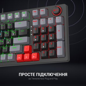 Клавіатура GamePro MK120B Blue Switch USB Black