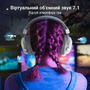 Фото: Гарнітура Fifine H6W RGB White № 13 | KTC