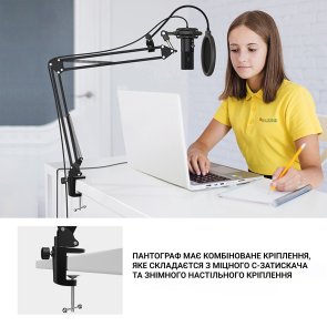 Мікрофон Fifine T669 USB Black