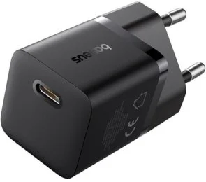 Фото: Зарядний пристрій Baseus GaN5 Fast Charger mini 1C 25W Black (P10110909113-00) № 3 | KTC