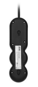 Фото: Мережевий фільтр 2E U03VES3MBK 3/3m Black (2E-U03VES3MBK) № 4 | KTC