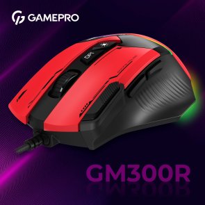 Миша GamePro GM300R Red/Black