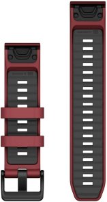 Ремінець Garmin QuickFit 22mm Watch Bands Marsala/Graphite Silicone (010-13392-06)