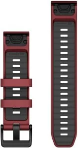 Фото: Ремінець Garmin QuickFit 22mm Watch Bands Marsala/Graphite Silicone (010-13392-06) № 2 | KTC