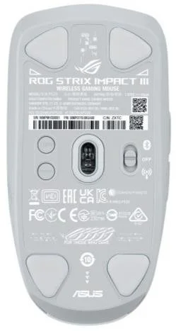 Фото: Миша ASUS ROG Strix Impact III Wireless White (90MP03D0-BMUA10) № 7 | KTC
