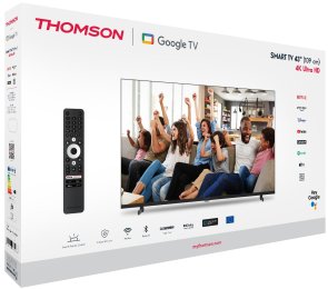 Телевізор LED Thomson 43UG4S14 (Google TV, Wi-Fi, 3840x2160)