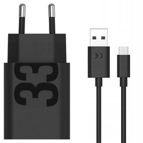 Зарядний пристрій Motorola 33W Black with AM / Type-C (PG38C06448)