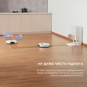 Робот-пилосос Dreame Bot X40 Ultra Complete White (RLX63CE-2-Wh)