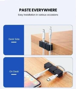 Фото: Тримач-затискач для кабелю UGREEN LP208 Cable Holder Clips Black (70585) № 5 | KTC