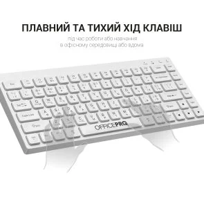 Фото: Клавіатура OfficePro SK955W Wireless White № 7 | KTC