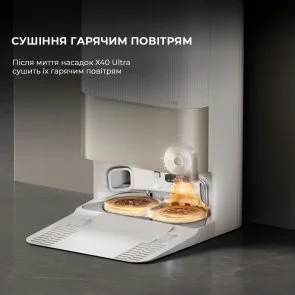 Фото: Робот-пилосос Dreame Bot X40 Ultra White (RLX63CE-Wh) № 18 | KTC
