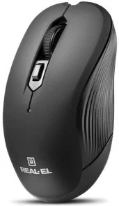 Фото: Миша Real-EL RM-331W Black (EL123200044) № 3 | KTC