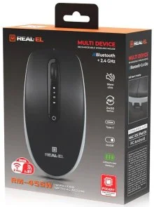 Фото: Миша Real-EL RM-455W Black (EL123200047) № 11 | KTC