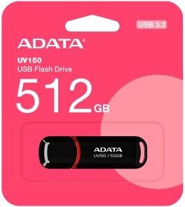 Флешка USB A-Data UV150 512GB Black (AUV150-512G-RBK)