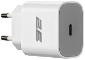 Фото: Зарядний пристрій 2E Wall Charger PD 30W White (2E-WC1USBC30W-W) № 3 | KTC